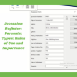 Accession Register in Library