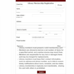 Library Membership Form